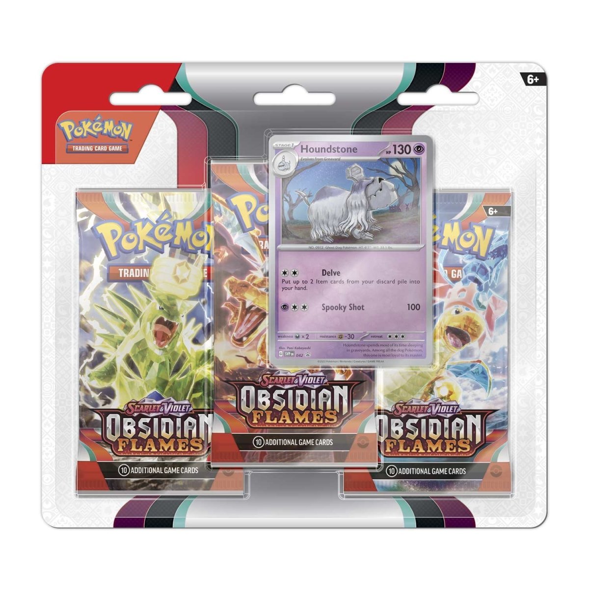Pokémon Scarlet & Violet Obsidian Flames 3 Pack Blister - Greavard