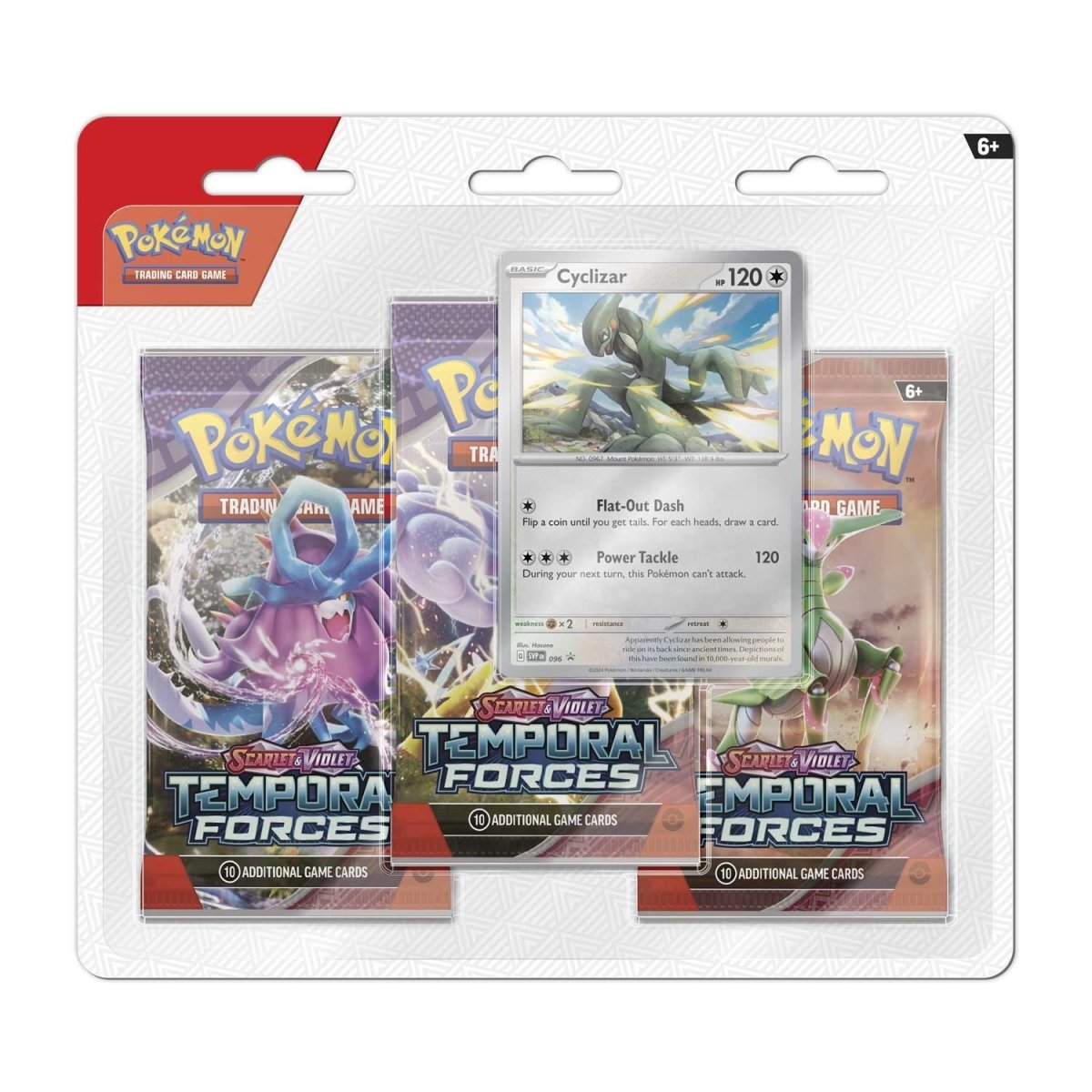 Pokémon Scarlet & Violet Temporal Forces 3 Pack Blister - Cyclizar