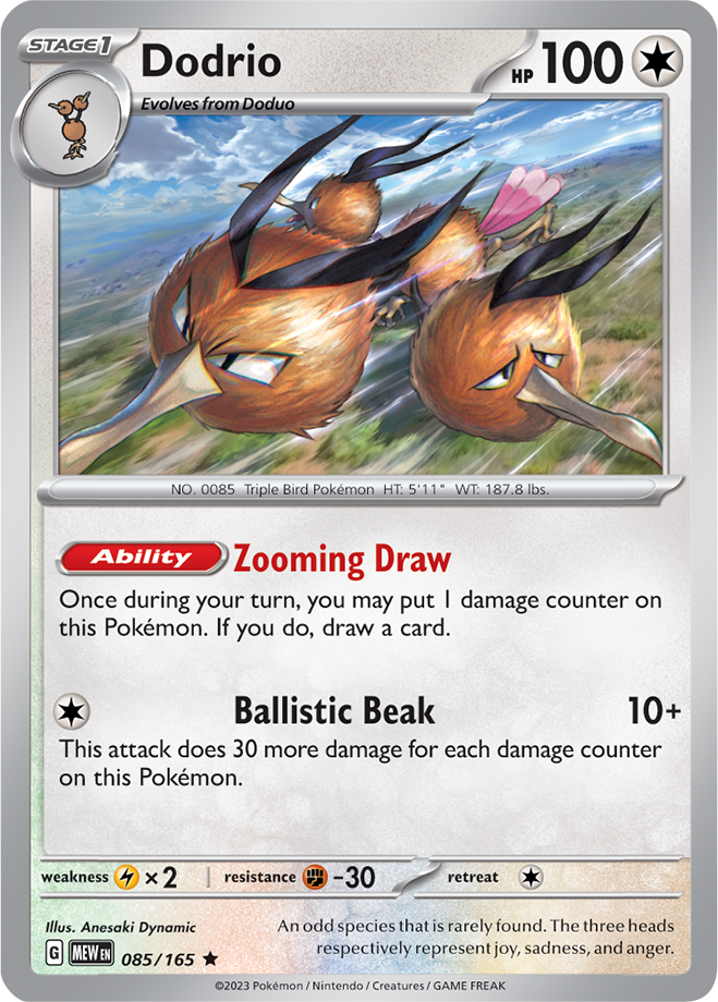 Scarlet & Violet 151 #085/165 Dodrio (Holo)