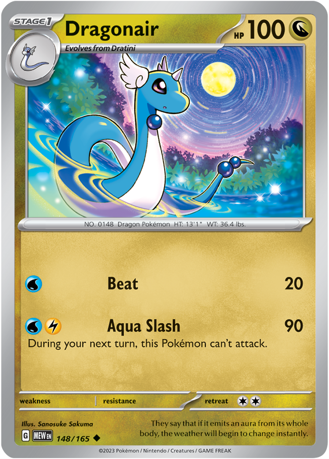 Scarlet & Violet 151 #148/165 Dragonair (Standard)