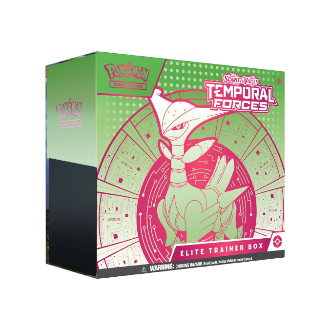 Pokémon Scarlet & Violet Temporal Forces Elite Trainer Box (Iron Leaves)