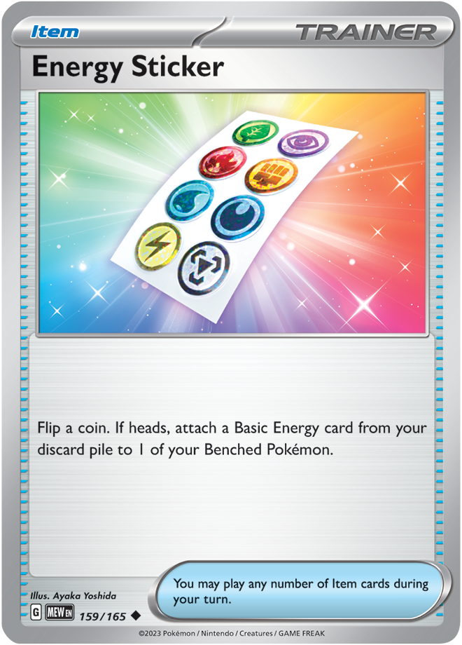 Scarlet & Violet 151 #159/165 Energy Sticker (Standard)