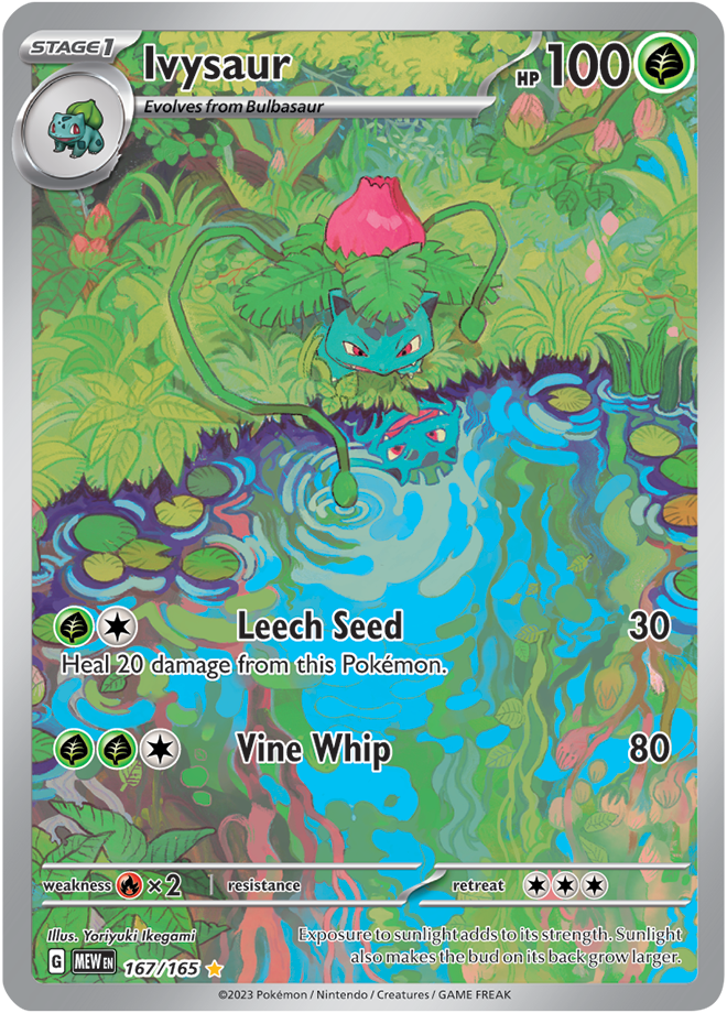 Scarlet & Violet 151 #167/165 Ivysaur (Illustration Rare)