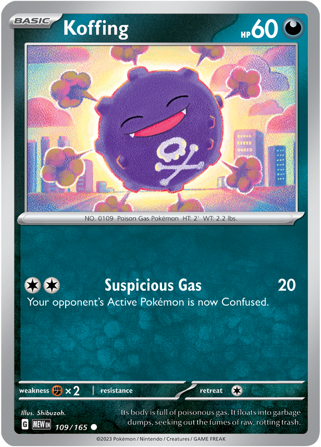 Scarlet & Violet 151 #109/165 Koffing (Standard)