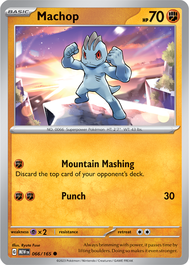 Scarlet & Violet 151 #066/165 Machop (Standard)