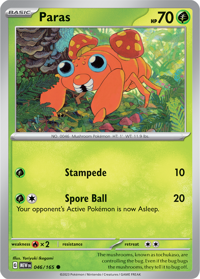 Scarlet & Violet 151 #046/165 Paras (Standard)