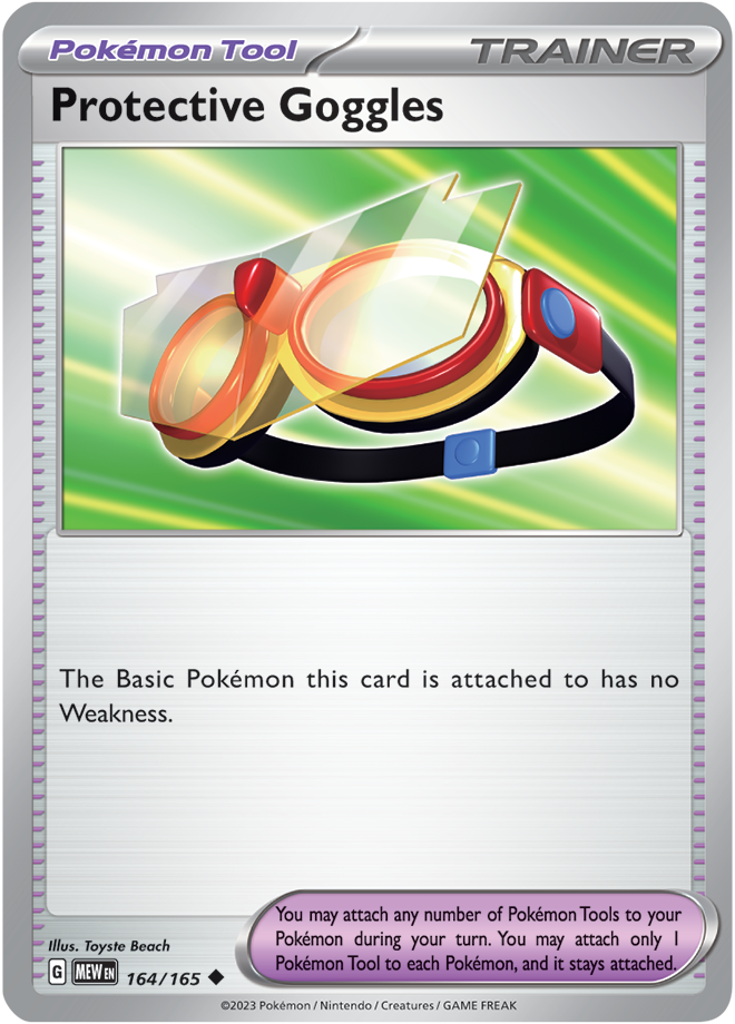 Scarlet & Violet 151 #164/165 Protective Goggles (Standard)