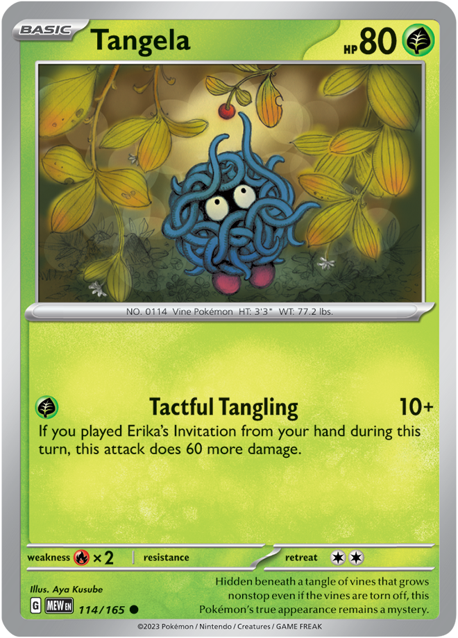 Scarlet & Violet 151 #114/165 Tangela (Standard)