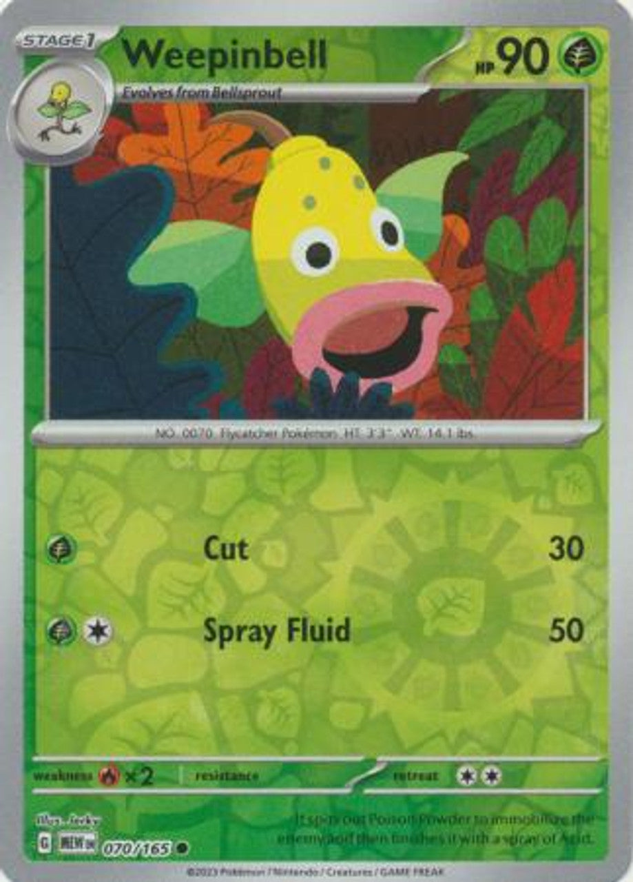 Scarlet & Violet 151 #070/165 Weepinbell (Reverse Holo)