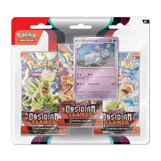 Pokémon Scarlet & Violet Obsidian Flames 3 Pack Blister - Greavard