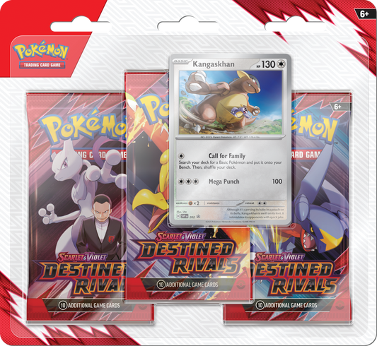 Pokémon Scarlet & Violet Destined Rivals 3 Pack Blister - Kangaskhan