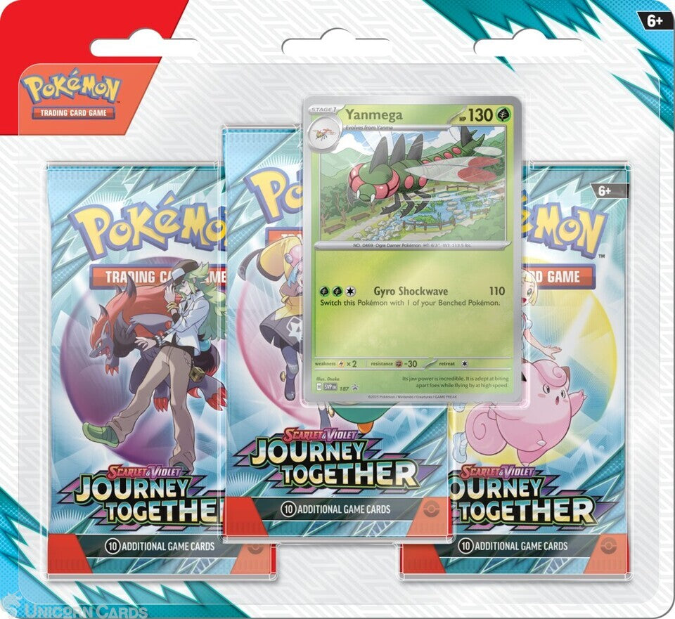 Pokémon Scarlet & Violet Journey Together 3 Pack Blister - Yanmega