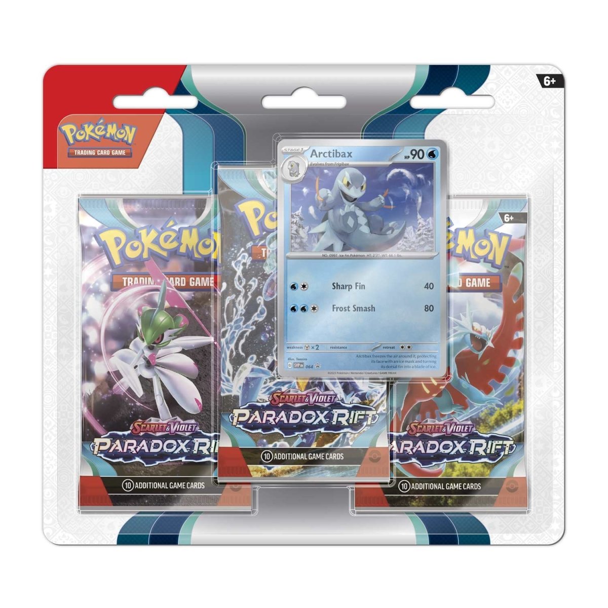 Pokémon Scarlet & Violet Paradox Rift 3 Pack Blister - Arctibax