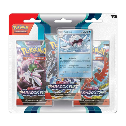 Pokémon Scarlet & Violet Paradox Rift 3 Pack Blister - Cetitan