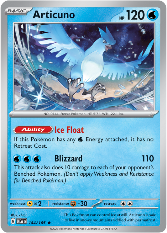 Scarlet & Violet 151 #144/165 Articuno (Holo)