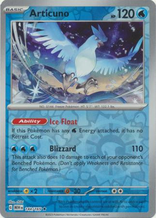 Scarlet & Violet 151 #144/165 Articuno (Reverse Holo)