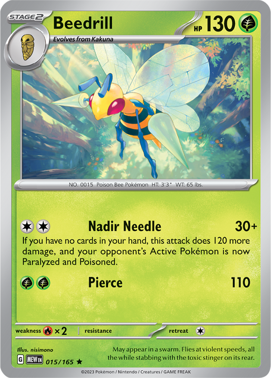 Scarlet & Violet 151 #015/165 Beedrill (Holo)