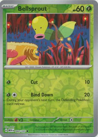 Scarlet & Violet 151 #069/165 Bellsprout (Reverse Holo)