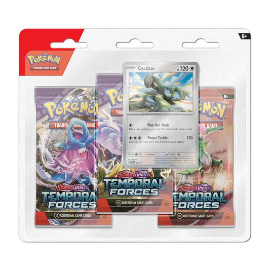 Pokémon Scarlet & Violet Temporal Forces 3 Pack Blister - Cyclizar
