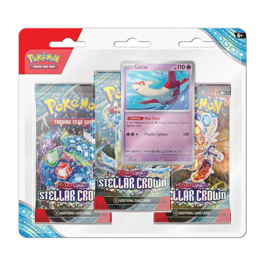 Pokémon Scarlet & Violet Stellar Crown 3 Pack Blister - Latias