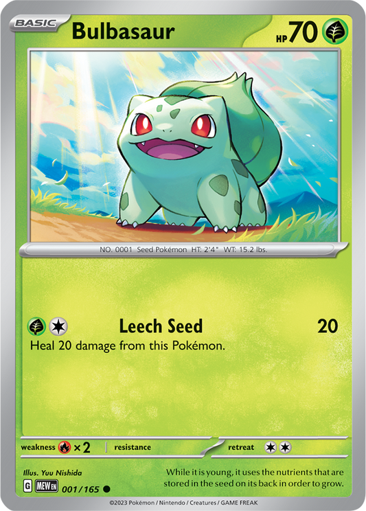 Scarlet & Violet 151 #001/165 Bulbasaur (Standard)