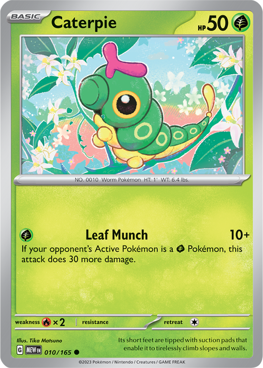 Scarlet & Violet 151 #010/165 Caterpie (Standard)