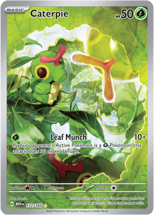 Scarlet & Violet 151 #172/165 Caterpie (Illustration Rare)