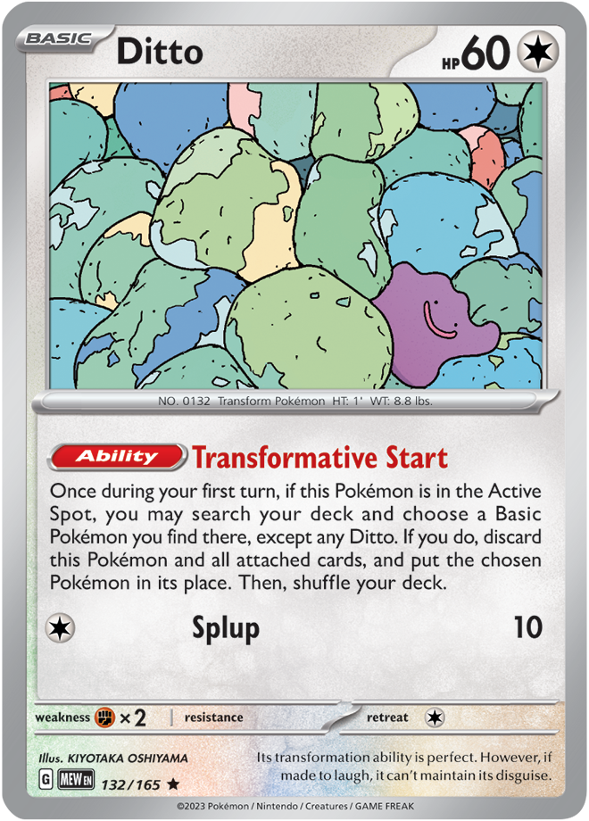 Scarlet & Violet 151 #132/165 Ditto (Holo)