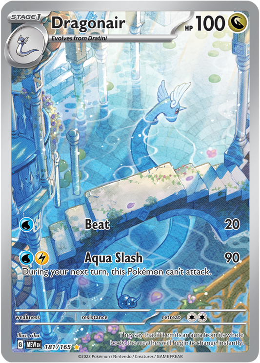 Scarlet & Violet 151 #181/165 Dragonair (Illustration Rare)