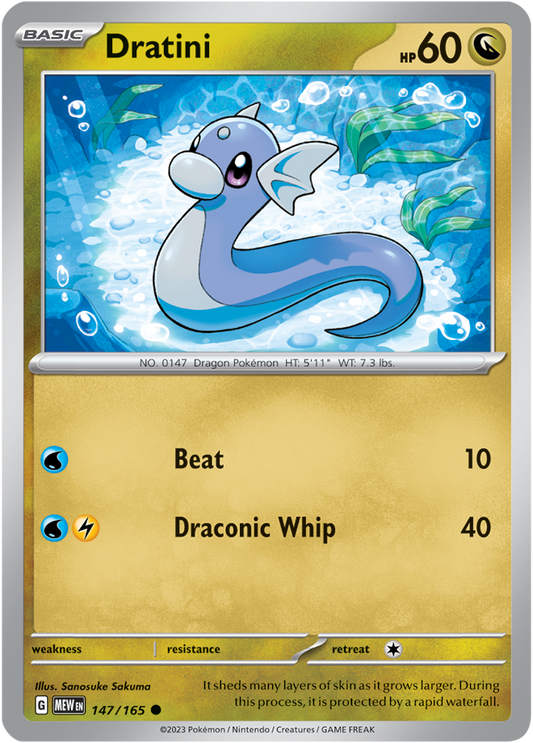 Scarlet & Violet 151 #147/165 Dratini (Standard)