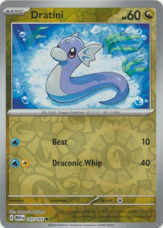 Scarlet & Violet 151 #147/165 Dratini (Reverse Holo)