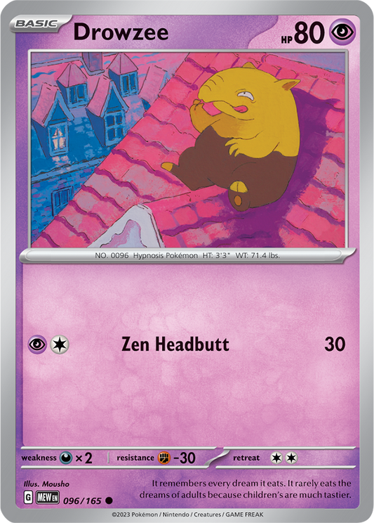 Scarlet & Violet 151 #096/165 Drowzee (Standard)