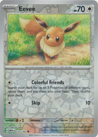 Scarlet & Violet 151 #133/165 Eevee (Reverse Holo)