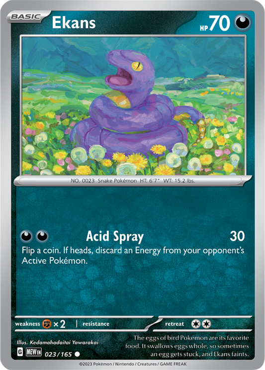 Scarlet & Violet 151 #023/165 Ekans (Standard)