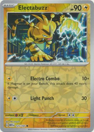 Scarlet & Violet 151 #125/165 Electabuzz (Reverse Holo)