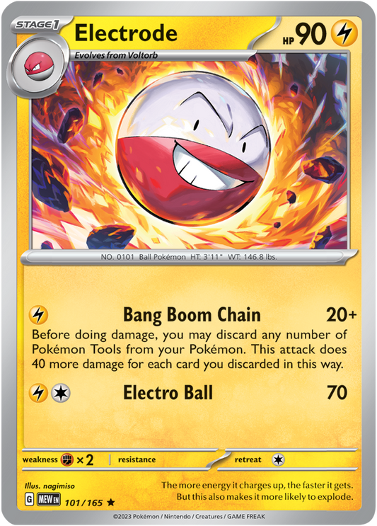 Scarlet & Violet 151 #101/165 Electrode (Holo)