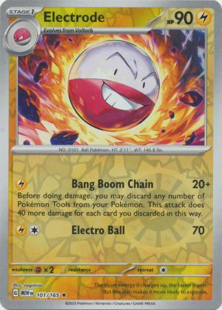 Scarlet & Violet 151 #101/165 Electrode (Reverse Holo)
