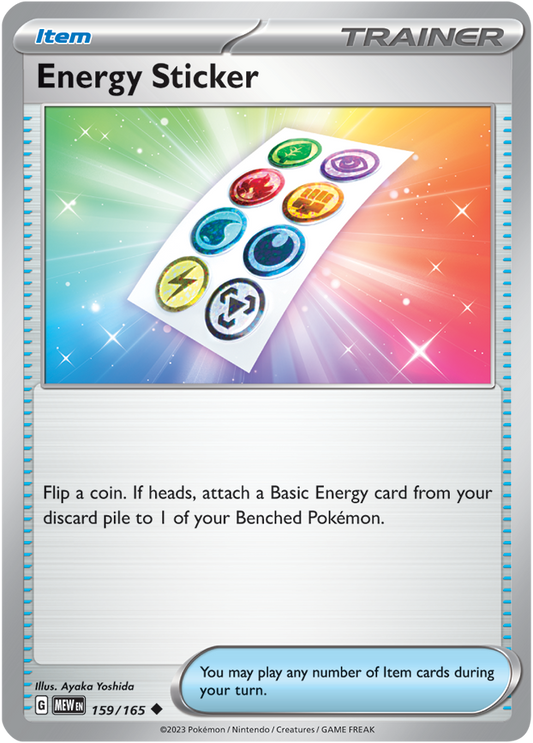 Scarlet & Violet 151 #159/165 Energy Sticker (Standard)