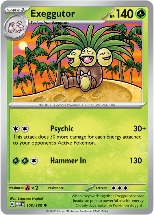Scarlet & Violet 151 #103/165 Exeggutor (Standard)