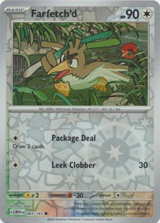 Scarlet & Violet 151 #083/165 Farfetch'd (Reverse Holo)