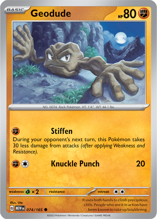 Scarlet & Violet 151 #074/165 Geodude (Standard)