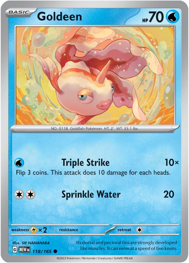 Scarlet & Violet 151 #118/165 Goldeen (Standard)