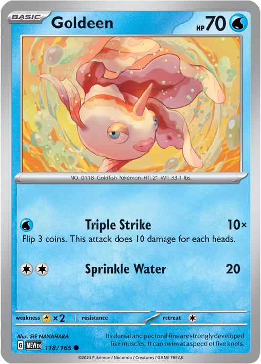 Scarlet & Violet 151 #118/165 Goldeen (Standard)