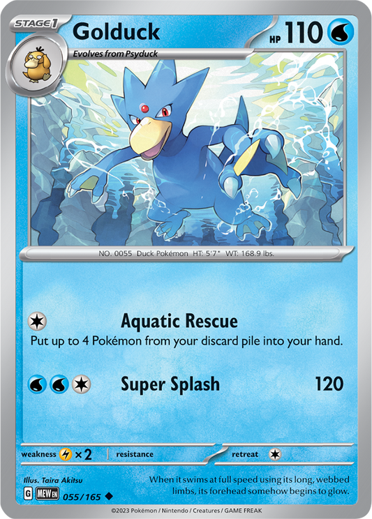 Scarlet & Violet 151 #055/165 Golduck (Standard)