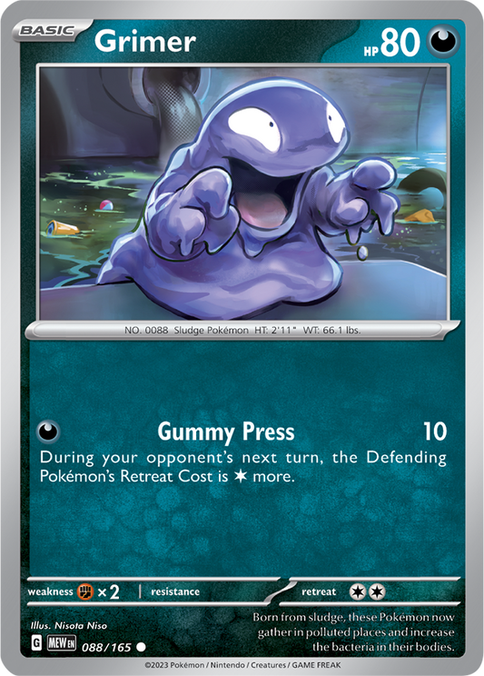 Scarlet & Violet 151 #088/165 Grimer (Standard)