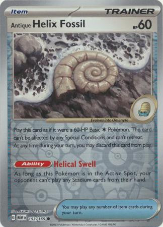 Scarlet & Violet 151 #153/165 Helix Fossil (Reverse Holo)