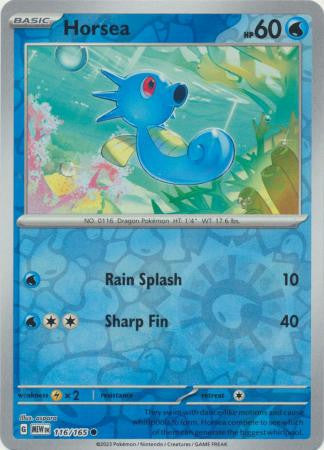 Scarlet & Violet 151 #116/165 Horsea (Reverse Holo)