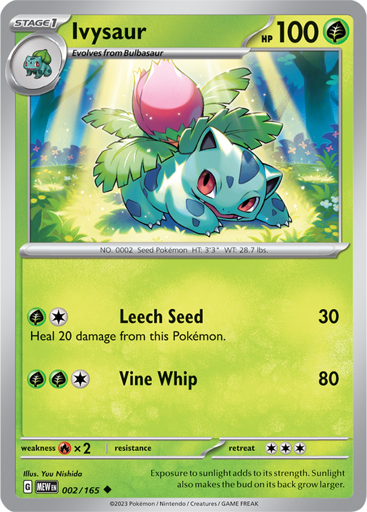 Scarlet & Violet 151 #002/165 Ivysaur (Standard)