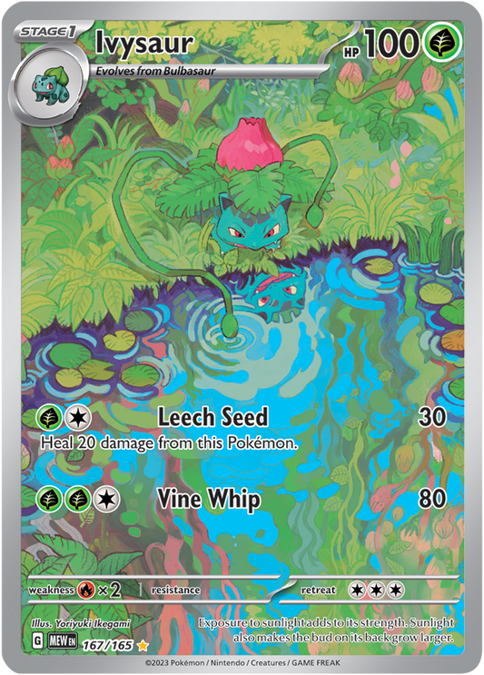Scarlet & Violet 151 #167/165 Ivysaur (Illustration Rare)