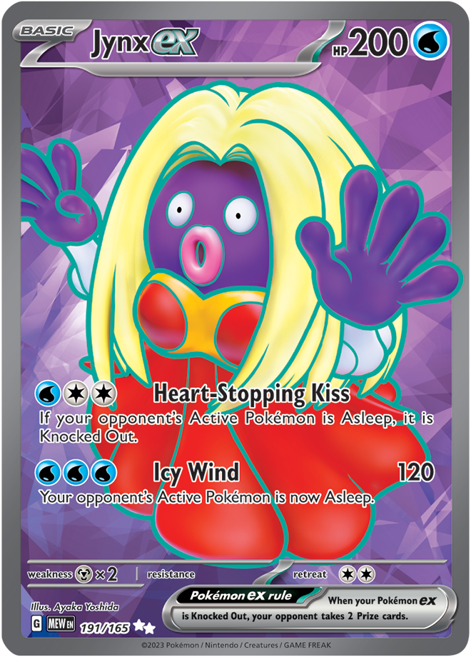 Scarlet & Violet 151 #191/165 Jynx ex (Full Art)